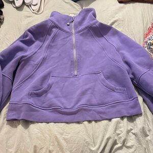 lululemon athletica Purple Half-Zip Sweatshirt xs/s